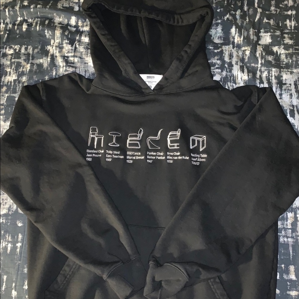 Hidden NY Chair Black Hoodie